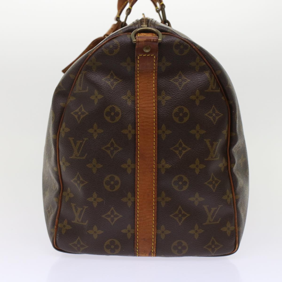 LOUIS VUITTON Monogram Keepall Bandouliere 50 Boston Bag LV Auth bs7041