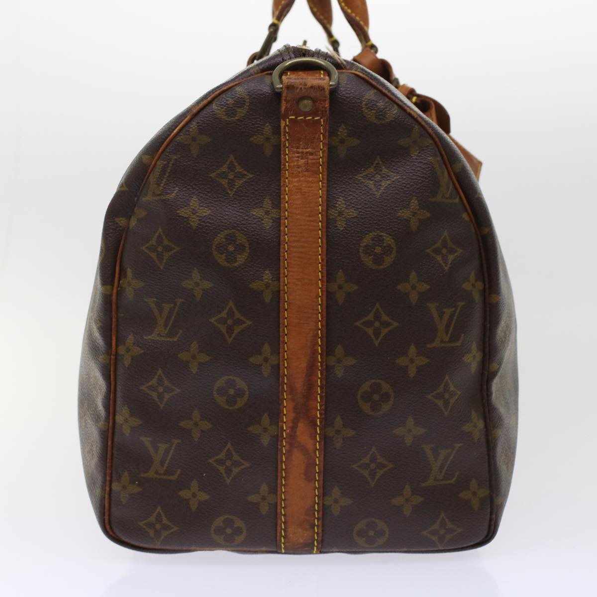 LOUIS VUITTON Monogram Keepall Bandouliere 50 Boston Bag LV Auth bs7041