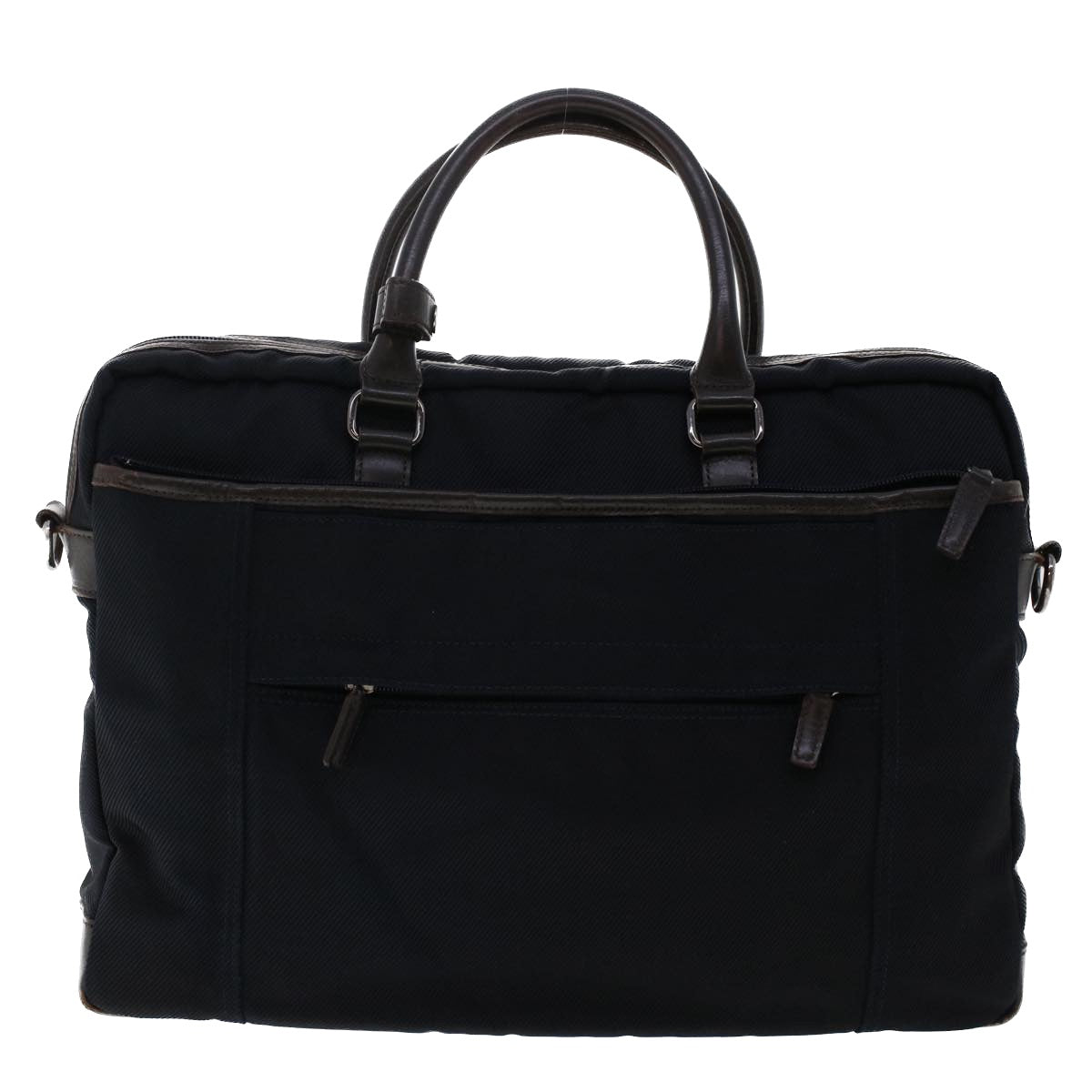 Burberry Blue Label Hand Bag Nylon 2Set Black Red Auth bs7096