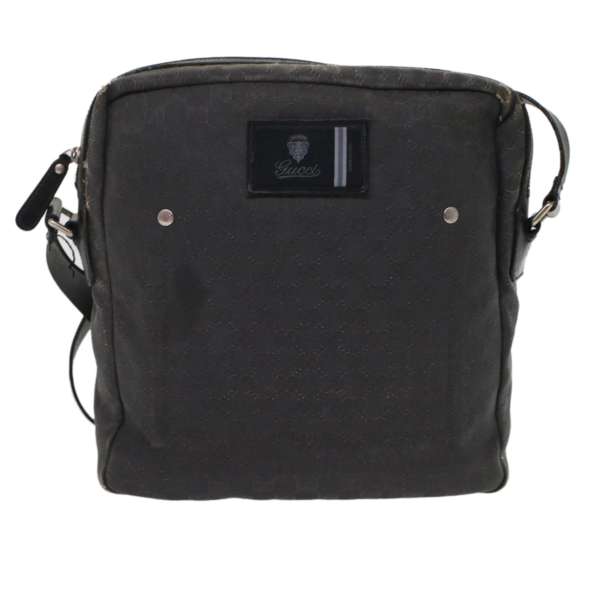 Gucci Leather Canvas Shoulder Bag