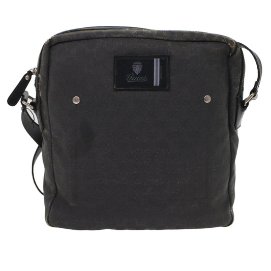 Gucci Leather Canvas Shoulder Bag