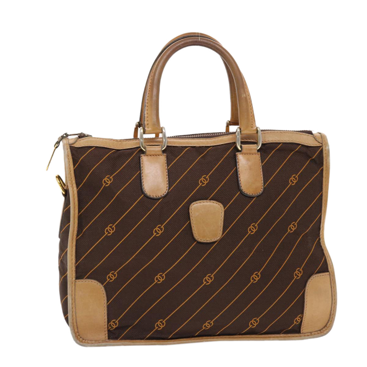Gucci Leather Canvas Handbag