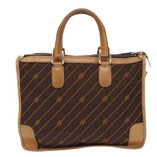 Gucci Leather Canvas Handbag