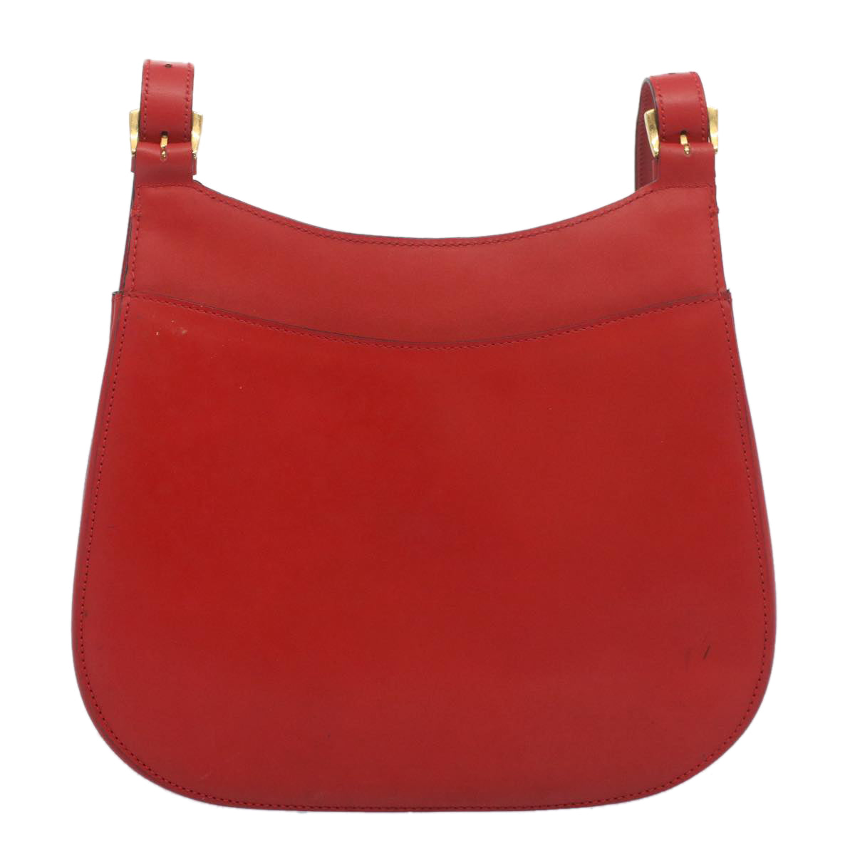 Luxury CELINE Shoulder Bag Leather Red 7778