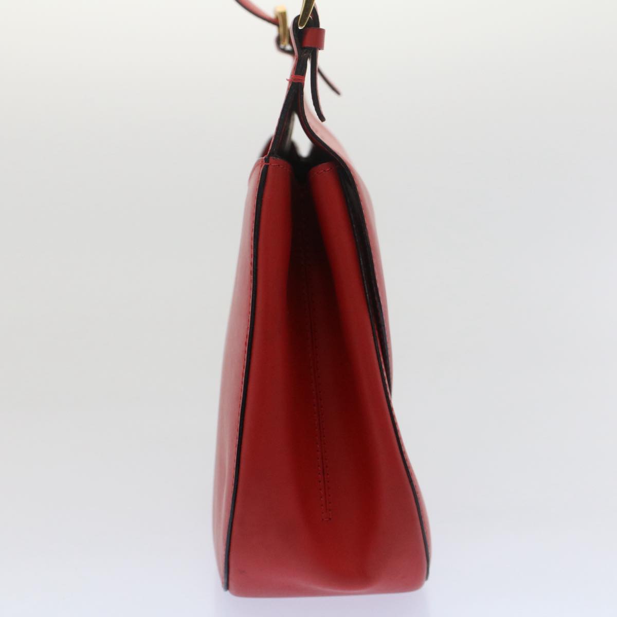 Luxury CELINE Shoulder Bag Leather Red 7778