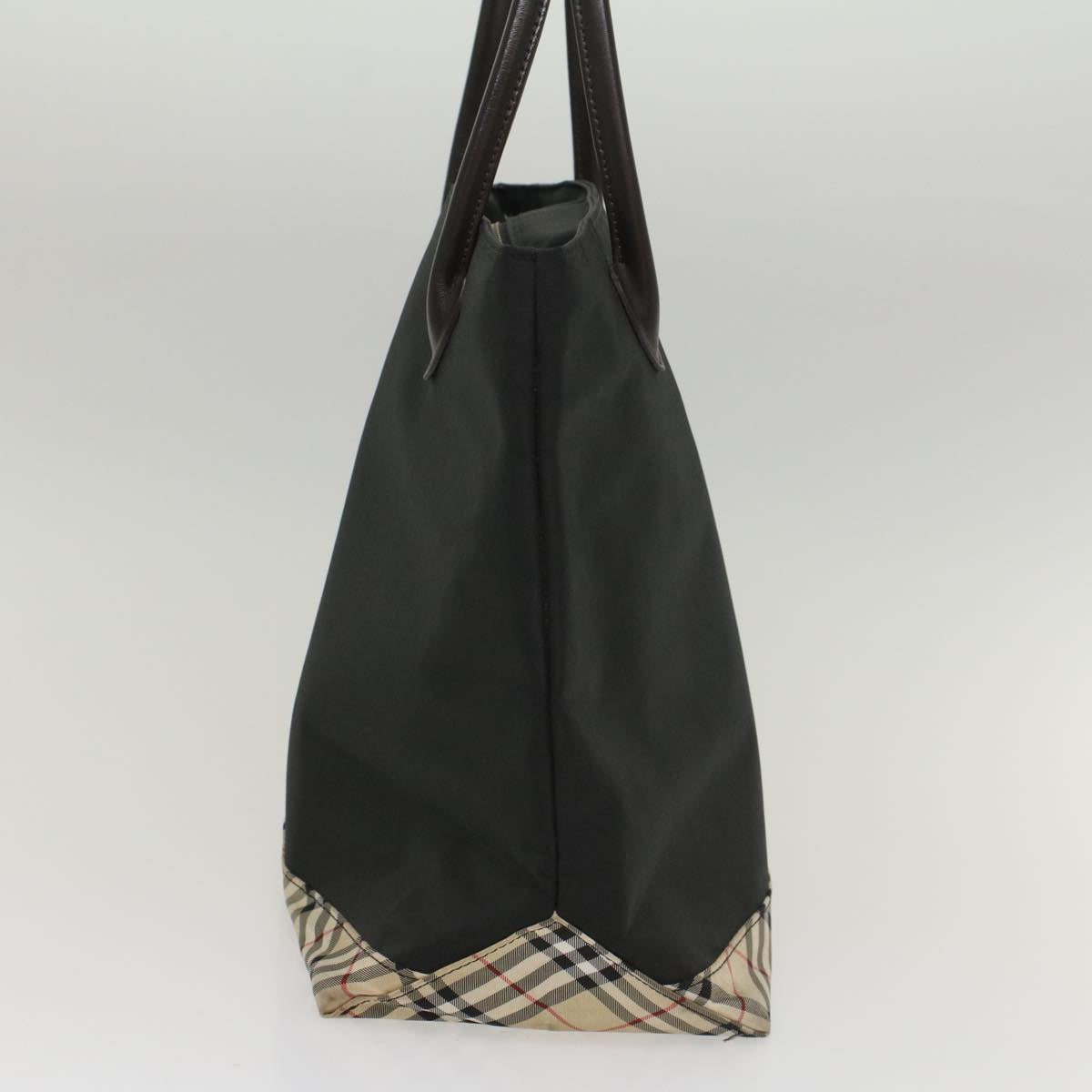 Burberry Blue Label Tote Bag Nylon Black Auth bs8589