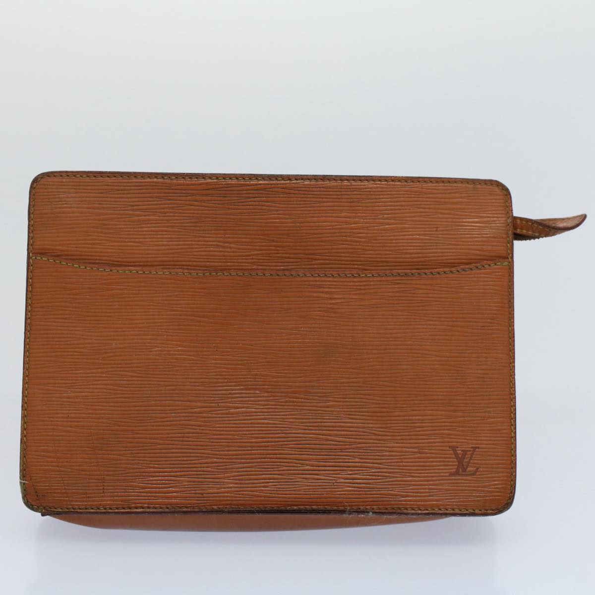 LOUIS VUITTON Epi Wallet Clutch Bag 3Set Brown White LV Auth bs8652