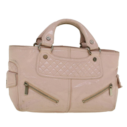 Luxury CELINE Hand Bag Leather Pink 9529