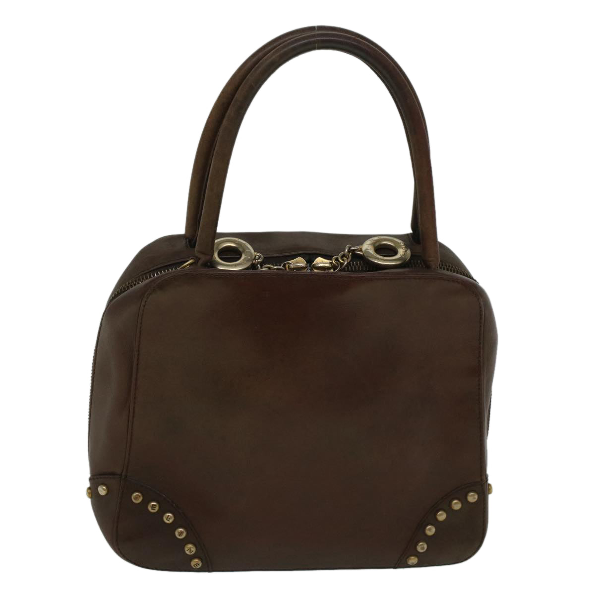 Luxury CELINE Hand Bag Leather Brown 9808