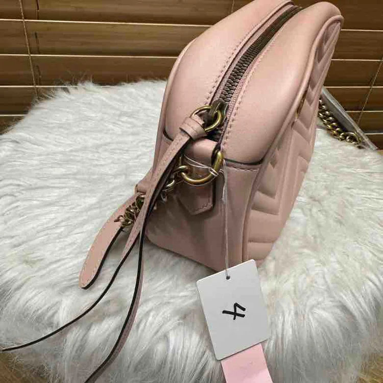 Gucci GG Marmont Pink Leather Tote