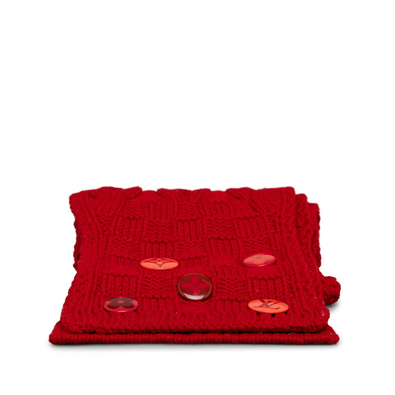 Louis vuitton 400352 Maffler Wool Red