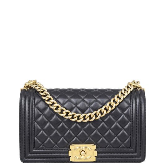 Chanel Boy Old Medium | Gold Hardware