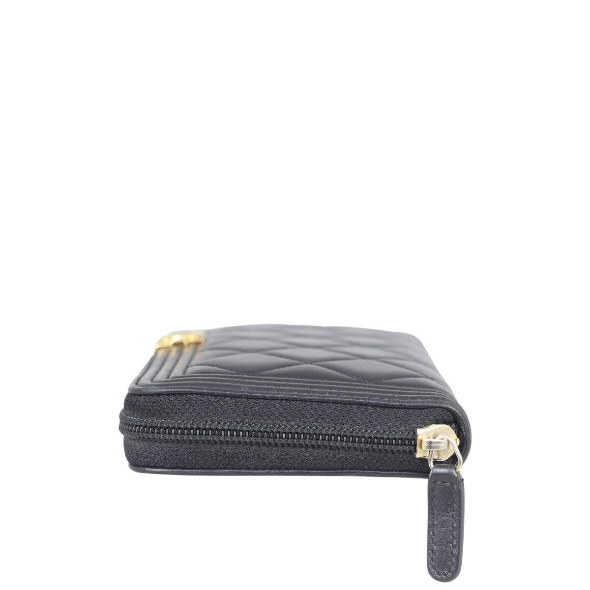 Chanel Boy Long Zipped Wallet | Black