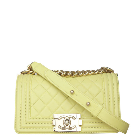 Chanel Boy Small | Pale yellow