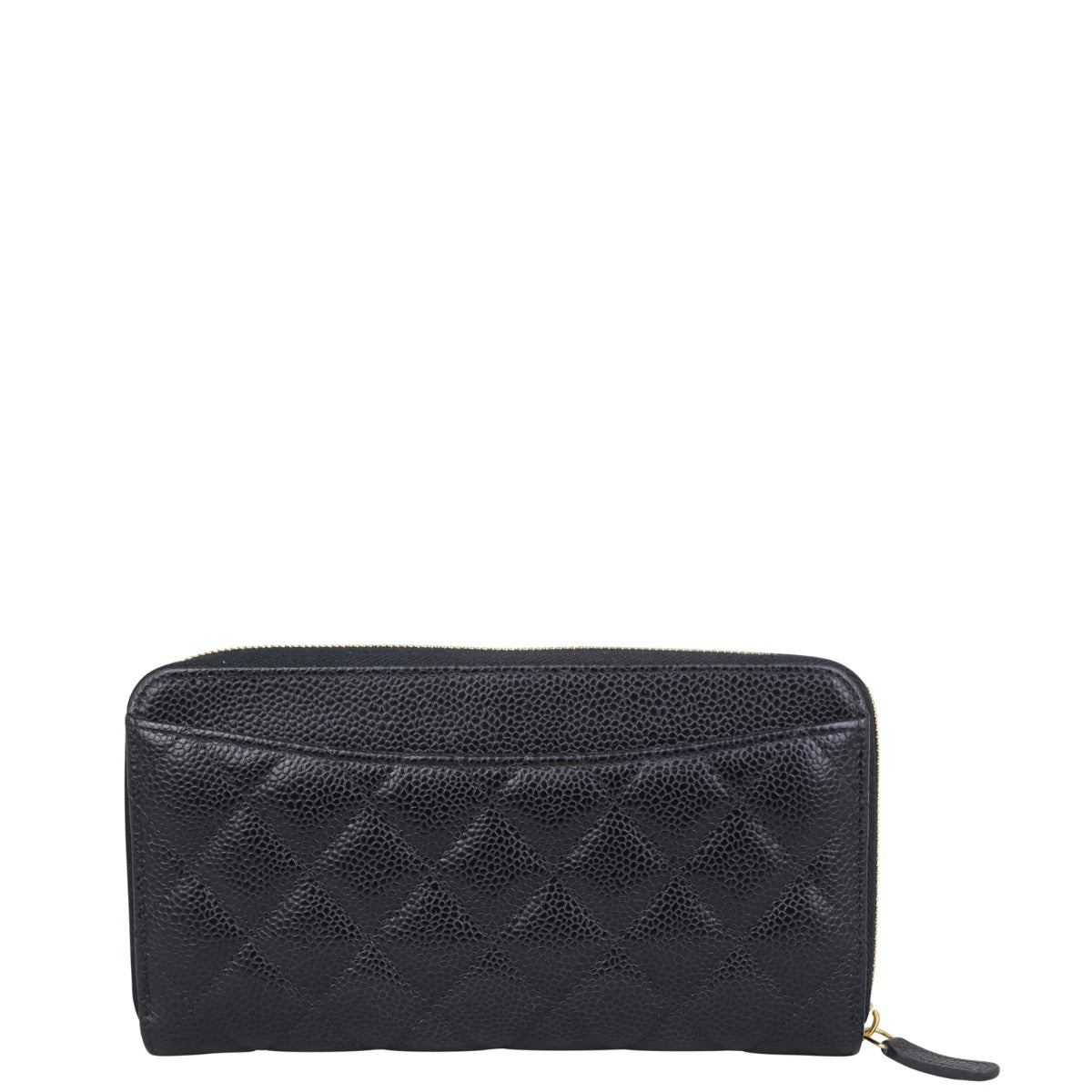 Chanel Classic Long Zipped Wallet | Gold Hardware