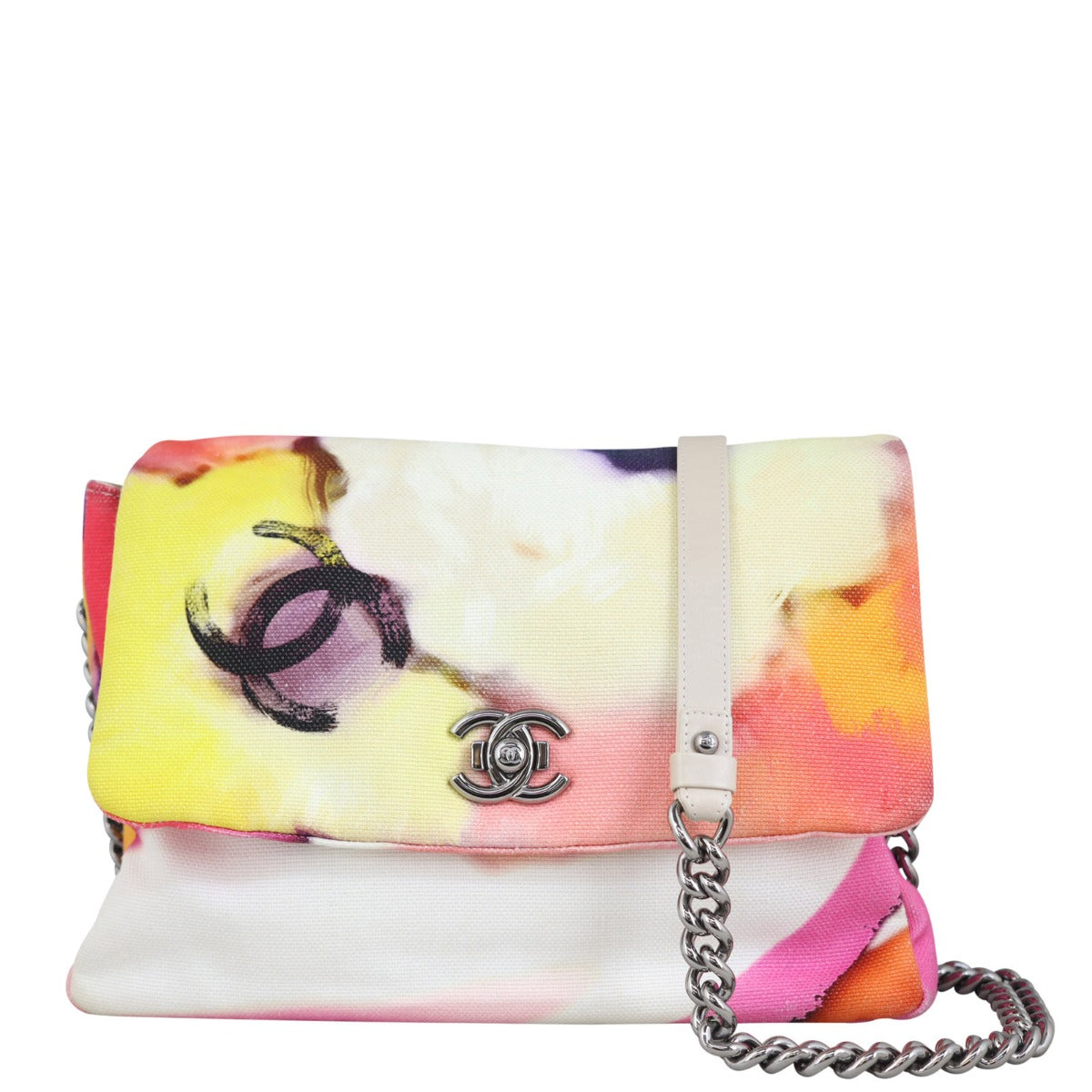 Chanel Flower Power Canvas Messenger Bag