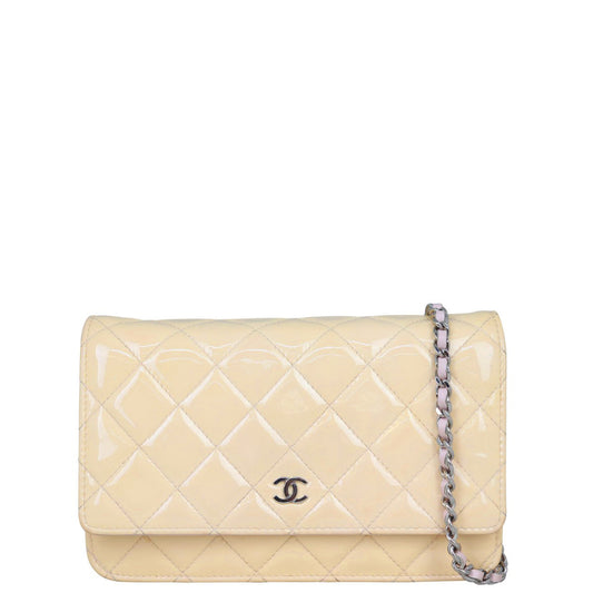 Chanel Classic Wallet on Chain Patent | Shell Pink