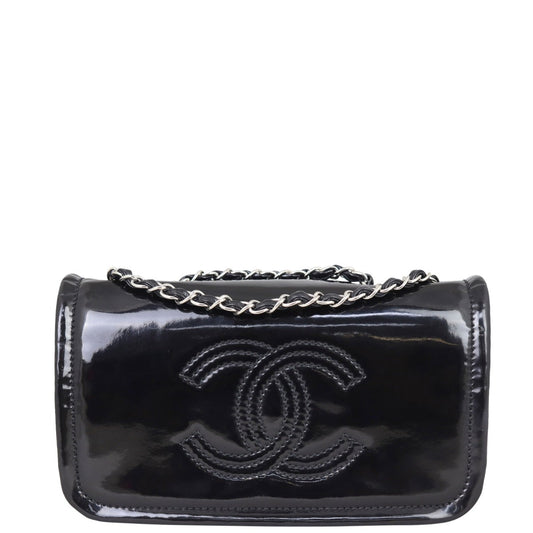 Chanel CC Vinyl Lipstick Ligne Flap Bag