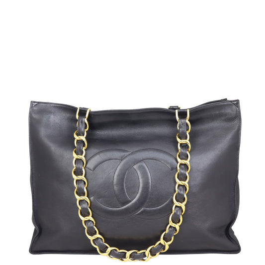 Chanel CC Jumbo XL Chain Shoulder Bag | Black