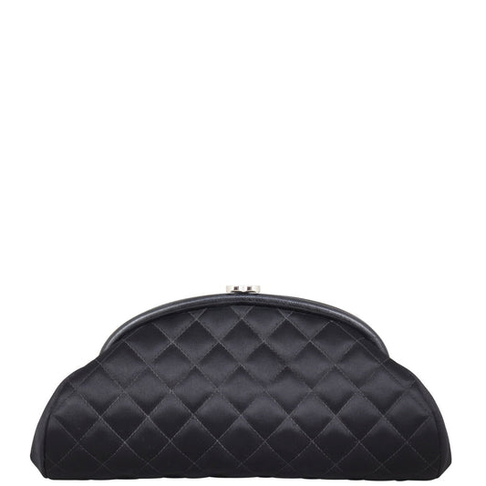 Chanel Satin Timeless Kisslock Clutch