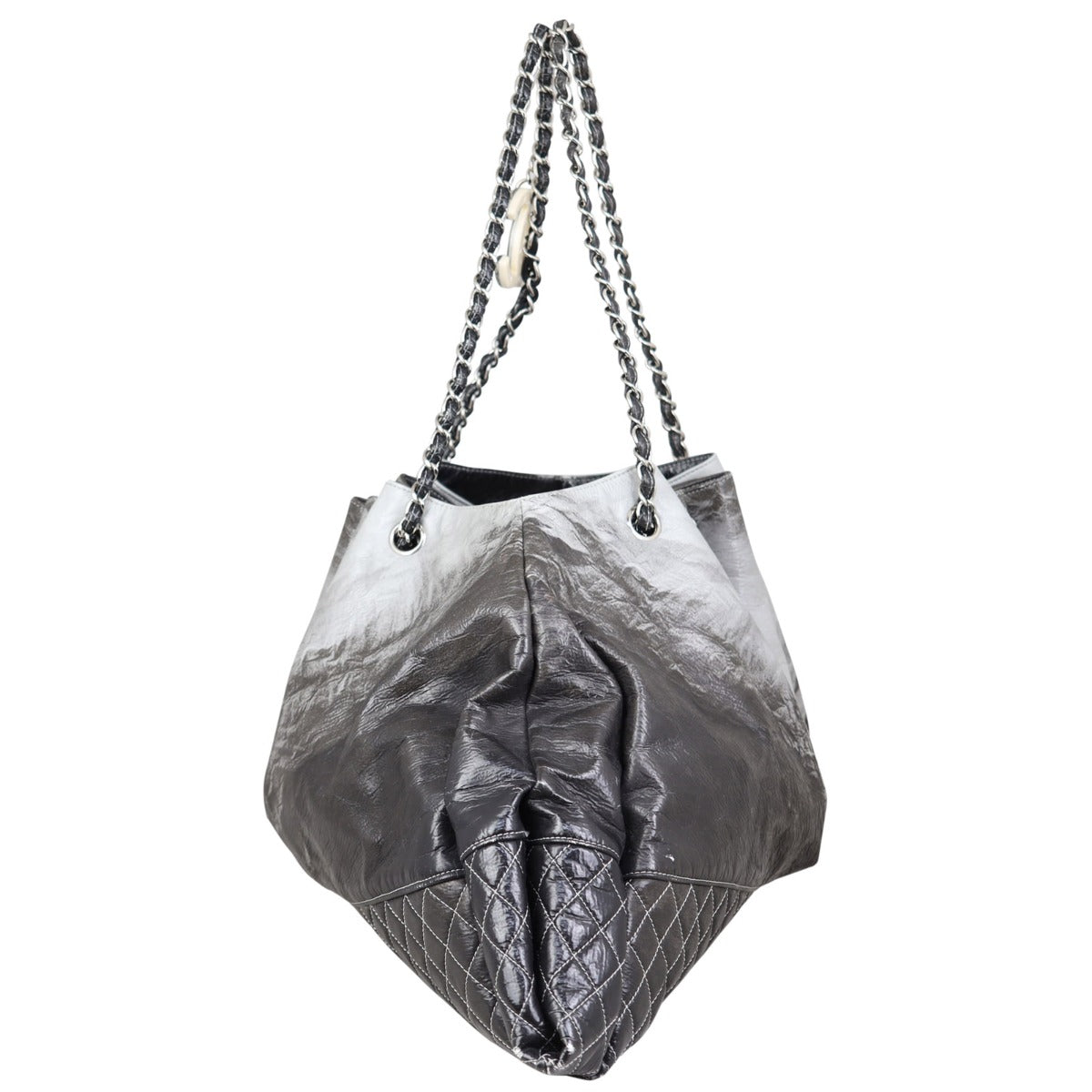 Chanel Melrose Degrade Cabas Tote Patent