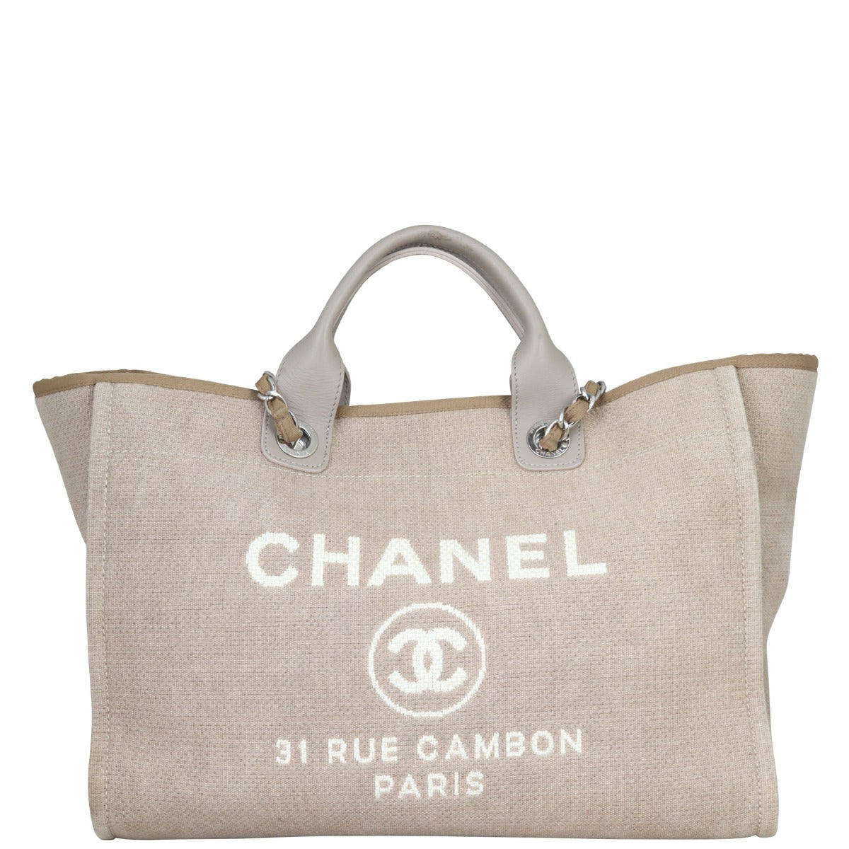 Chanel Deauville Large Tote | Silver Hardware