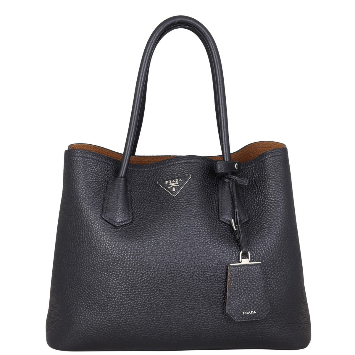 Prada Vitello Daino Double Bag Large