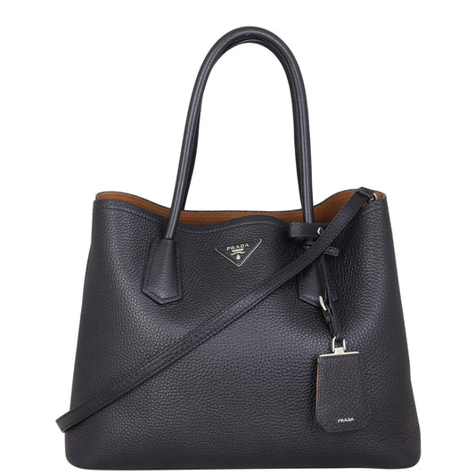 Prada Vitello Daino Double Bag Large