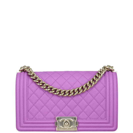 Chanel Boy Old Medium | Purple