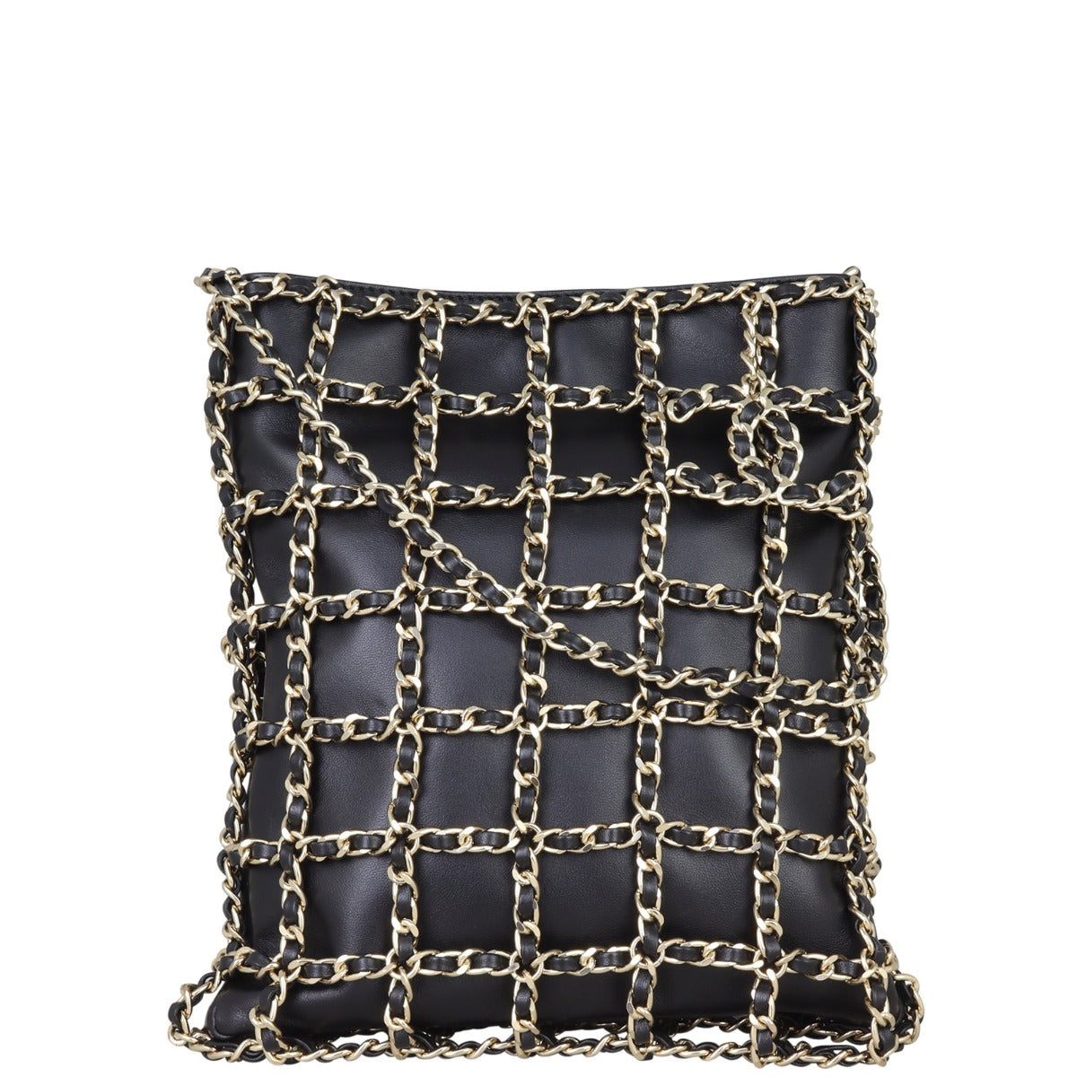 Chanel Lambskin Chain Net Shoulder Bag