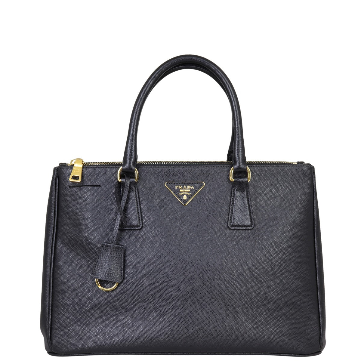Prada Saffiano Lux Galleria Double Zip Tote Medium