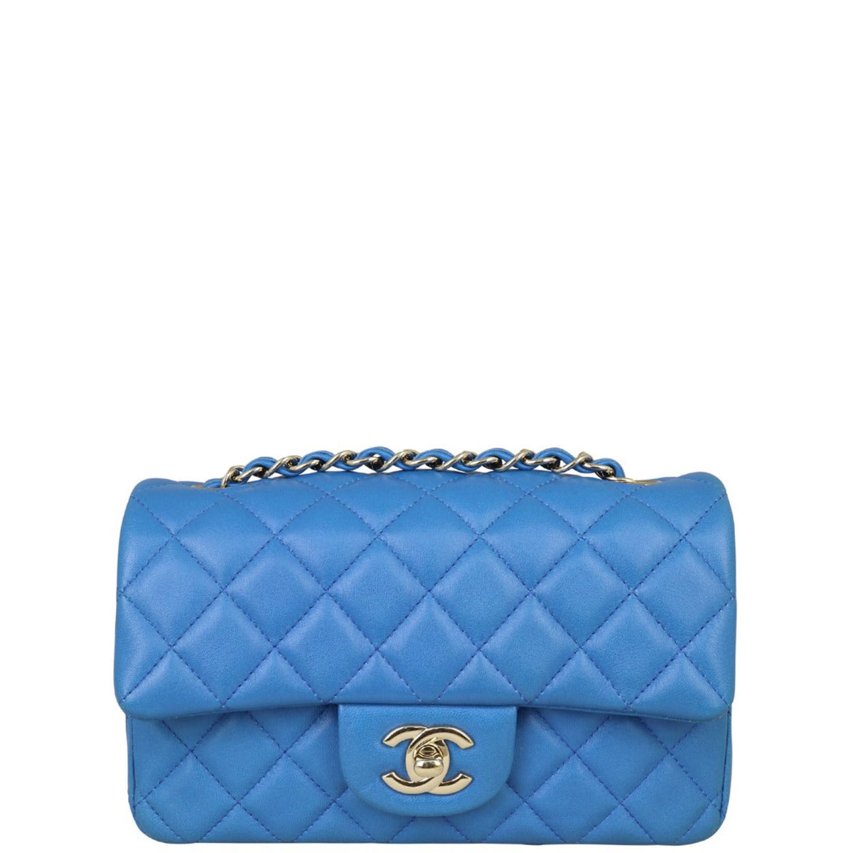 Chanel Classic Flap Mini Rectangular Bag | Royal Blue