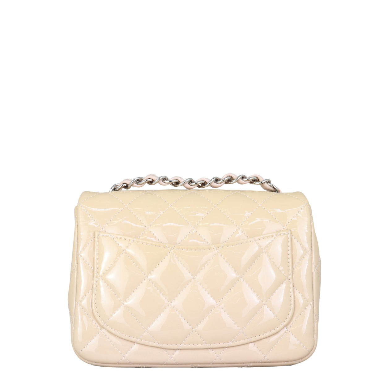 Chanel Classic Flap Mini Square Patent | Beige