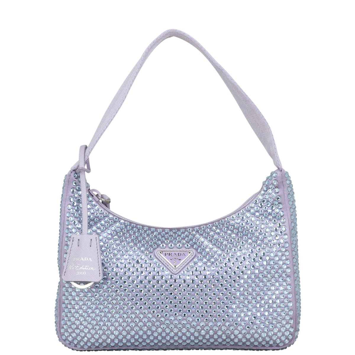 Prada Re-Edition 2000 Satin Crystal Mini Bag