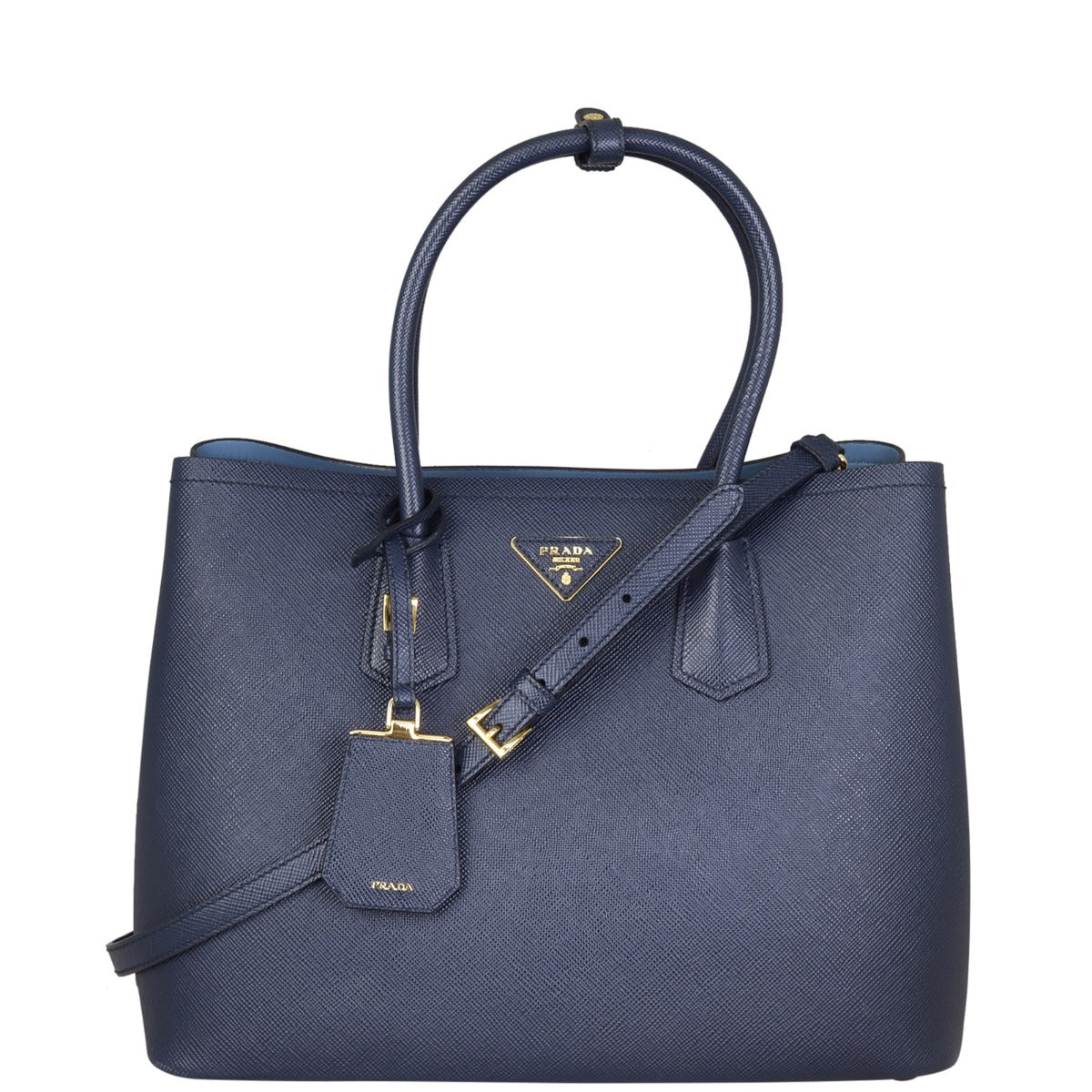 Prada Saffiano Cuir Double Bag Large