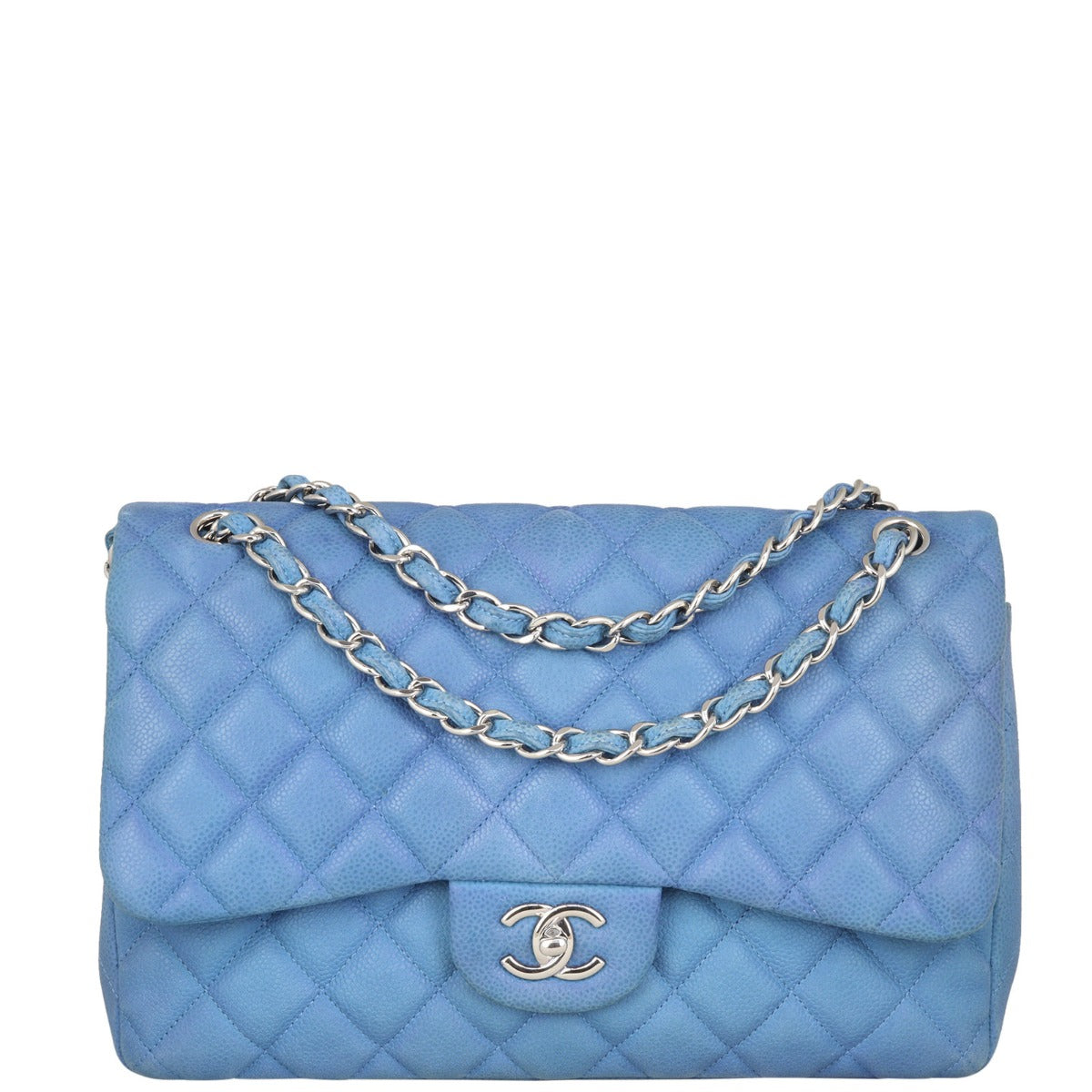 Chanel Classic Double Flap Jumbo | Blue