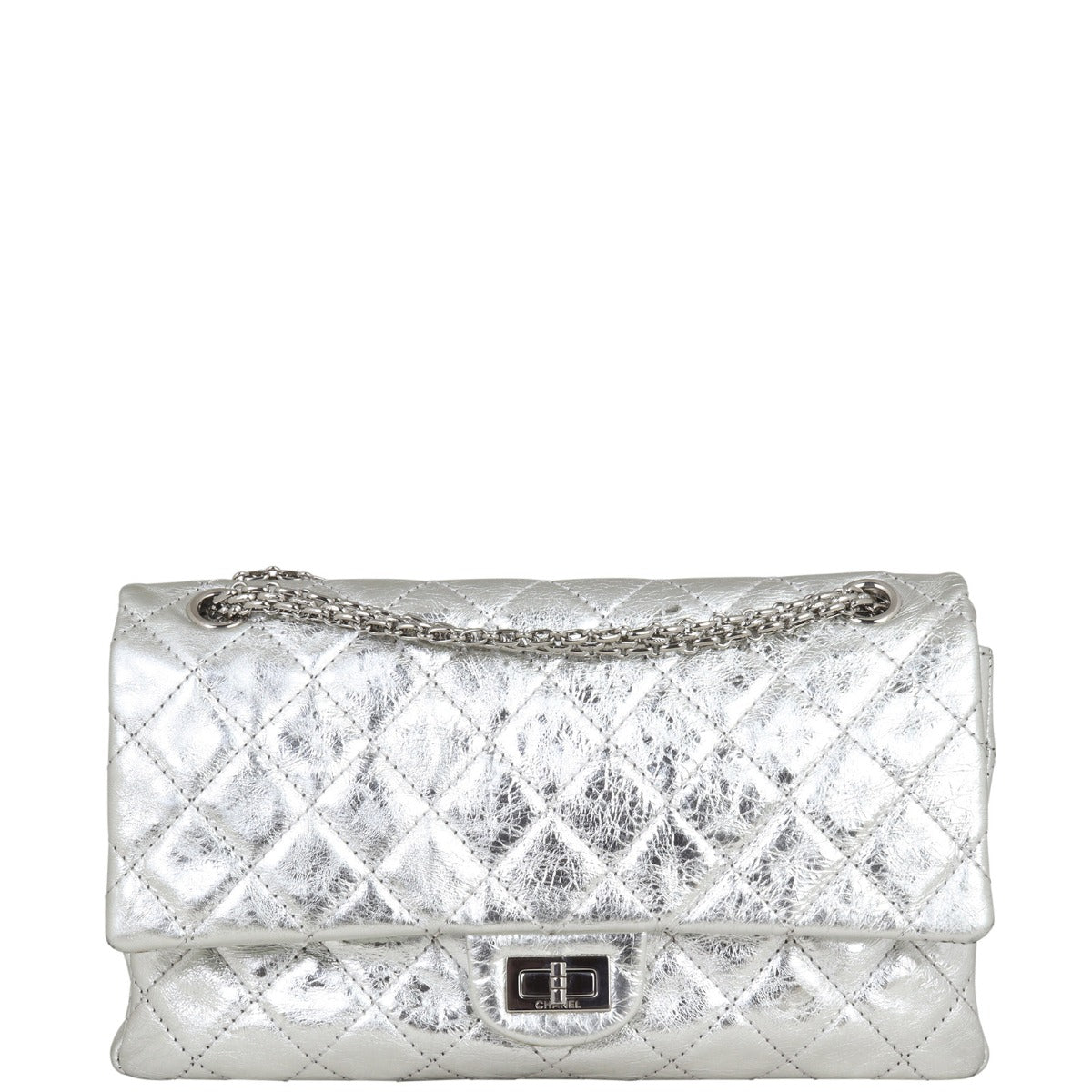 Chanel 2.55 Reissue 226 Double Flap Bag | Silver
