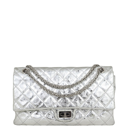 Chanel 2.55 Reissue 226 Double Flap Bag | Silver