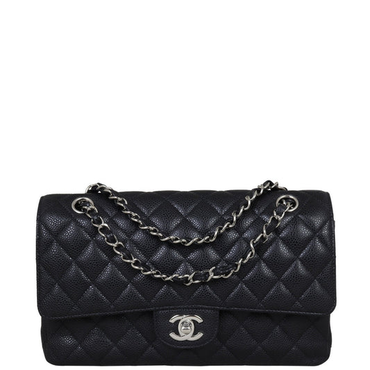 Chanel Classic Double Flap Medium | Black Caviar 19 Series