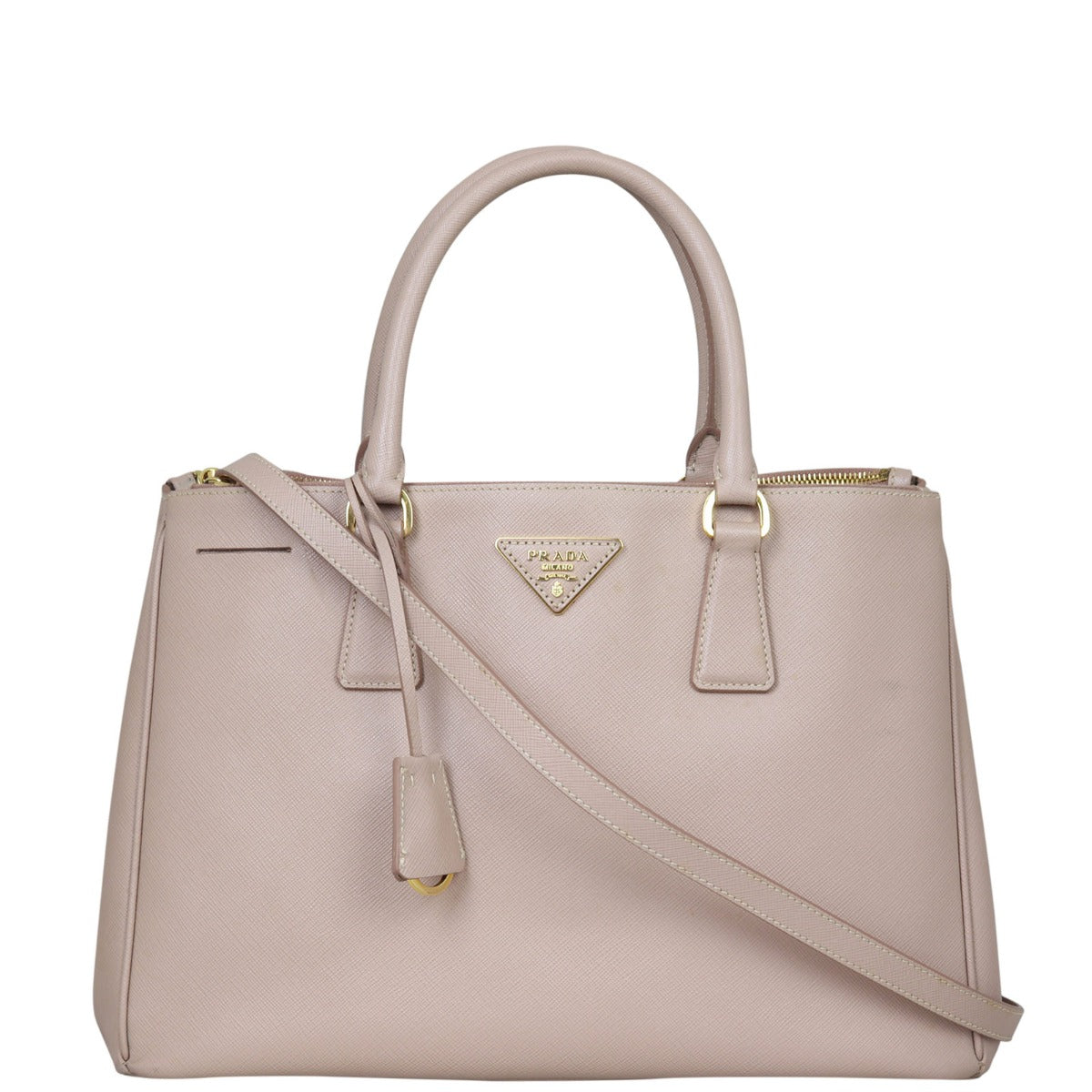 Prada Saffiano Lux Galleria Double Zip Tote Medium