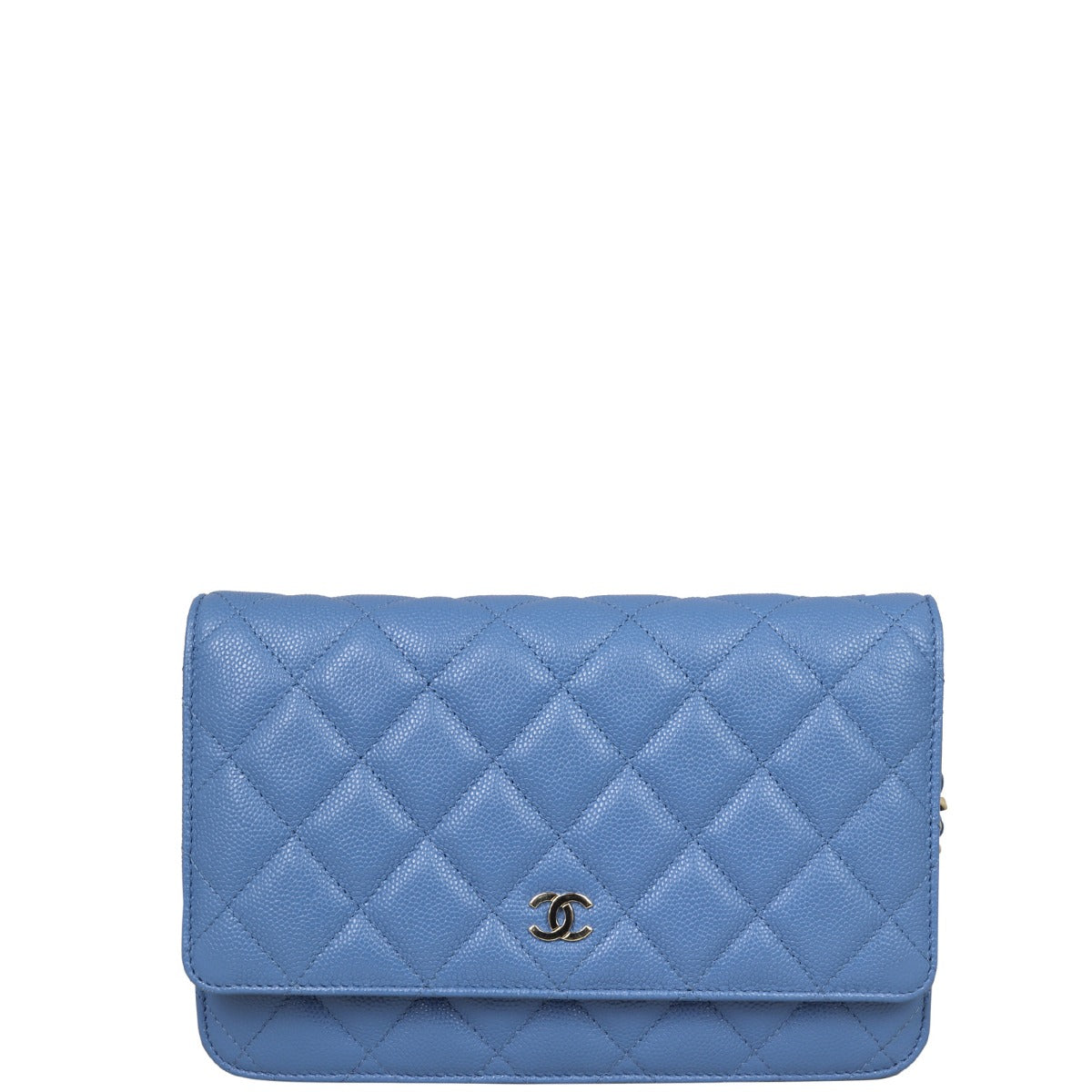 Chanel Classic Wallet on Chain |  Blue Diamond