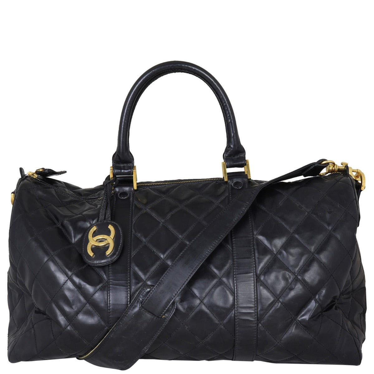 Chanel Vintage Quilted Duffle Bag