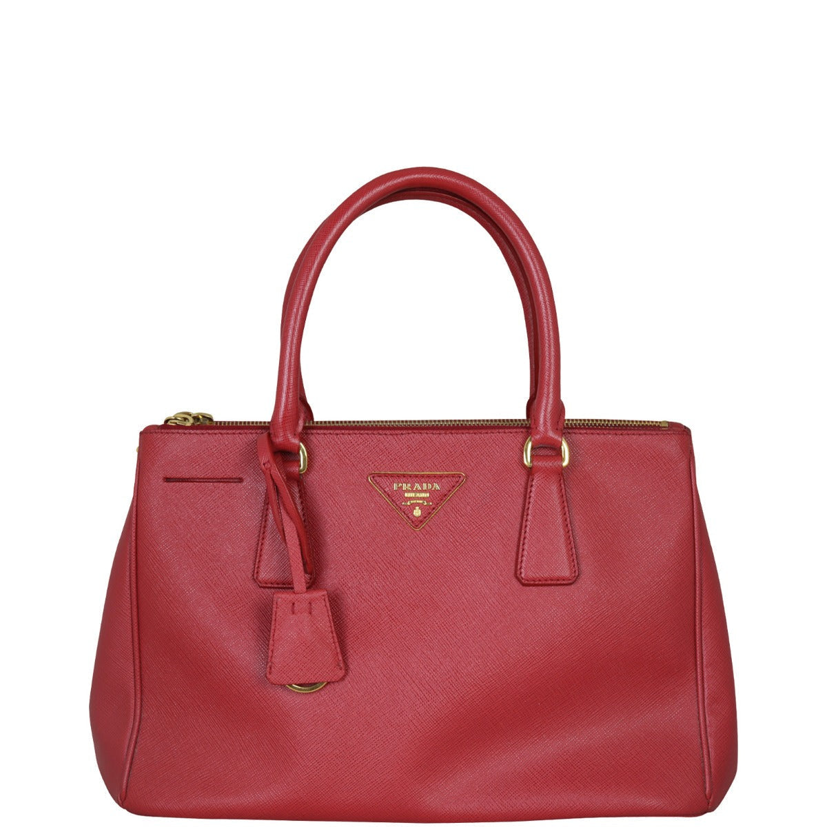 Prada Saffiano Lux Galleria Double Zip Tote Small