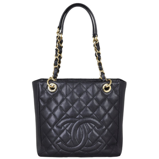 Chanel Petite Shopping Tote | Black Caviar