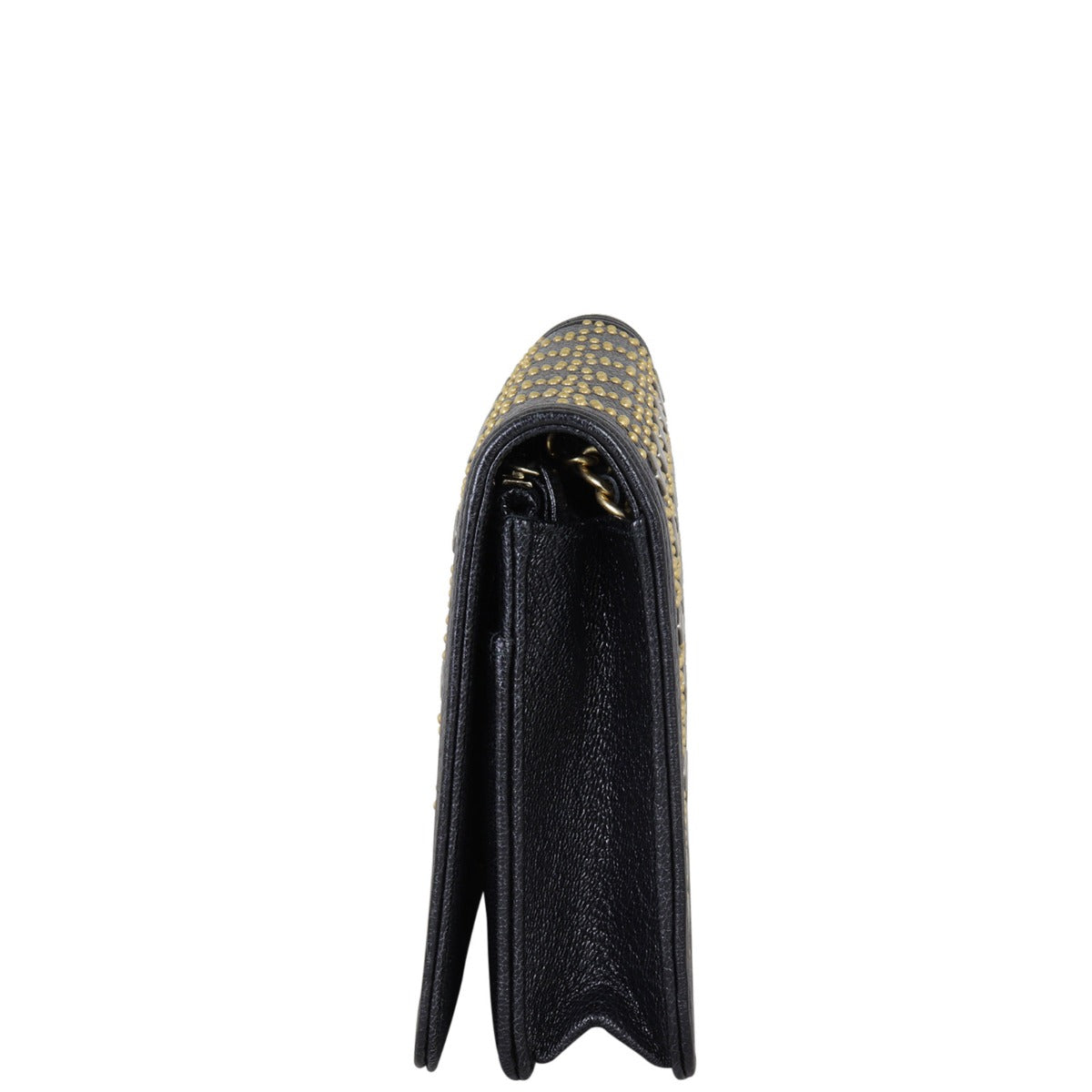 Chanel Boy Wallet on Chain | Black Grained Calfskin