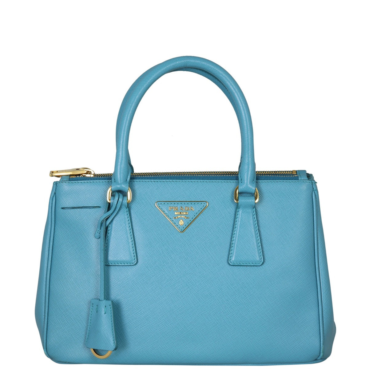 Prada Saffiano Lux Galleria Double Zip Tote Mini