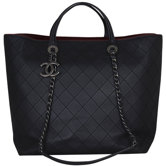 Chanel CC Charm Two Way Shopping Tote