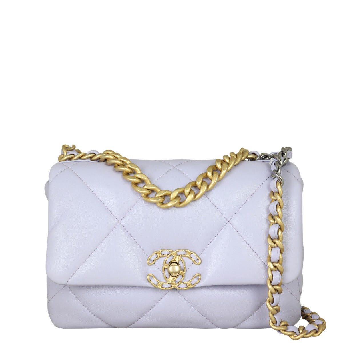 Chanel 19 Flap Bag Medium | White GHW