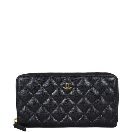 Chanel Classic Long Zipped Wallet | Caviar
