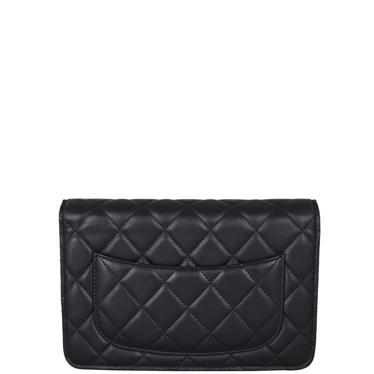 Chanel Classic Wallet on Chain | Black Diamond Lambskin